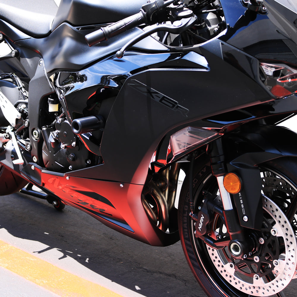 FRAME SLIDERS NO CUT BLACK KAW