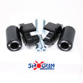 PA2 FRAME SLIDERS NO CUT BLACK KAW