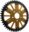 STEALTH 51T REAR SPROCKET GLD ALUM CAR  BLK STEEL TEETH