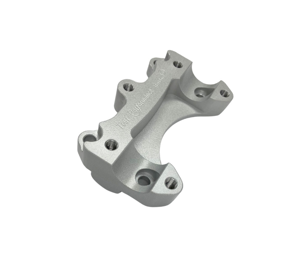 HANDLEBAR RISERS SILVER W/RAM BALL TRI