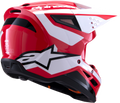 SM3 HEAT HELMET RED/WHITE/BLACK GLOSSY SM