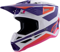 SM3 HEAT HELMET WHITE/PURPLE/PINK GLOSSY XL
