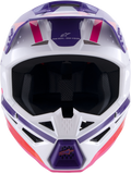 SM3 HEAT HELMET WHITE/PURPLE/PINK GLOSSY XS