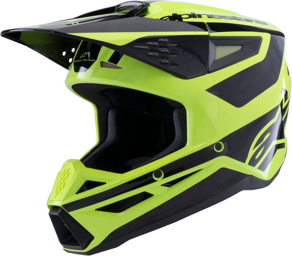 SM3 HEAT HELMET YELLOW FLUO/BLACK GLOSSY XL
