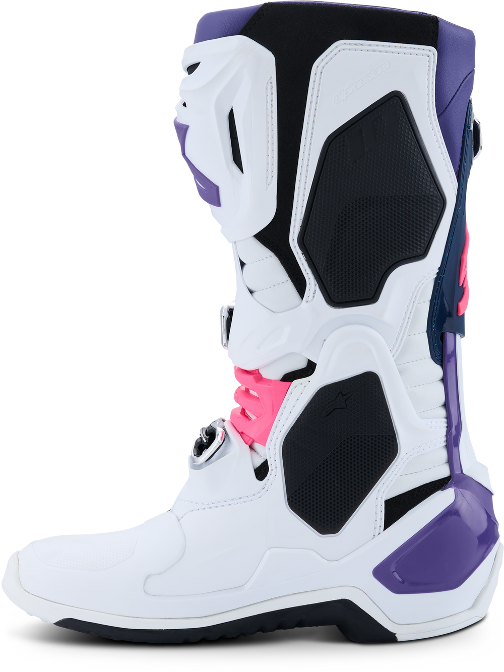 TECH 10 WHT/VIOLET/NVY BL/PNK FL 13