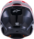 SM3 RADIUM HELMET BLK/RED FLUO/WHITE GLOSSY SM