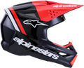 SM3 RADIUM HELMET BLK/RED FLUO/WHITE GLOSSY XL