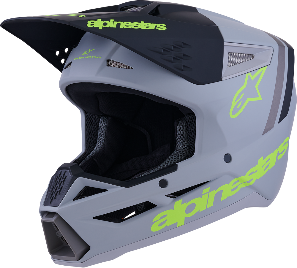 SM3 RADIUM HELMET GRY/BLK/YLW FLUO MATT SM
