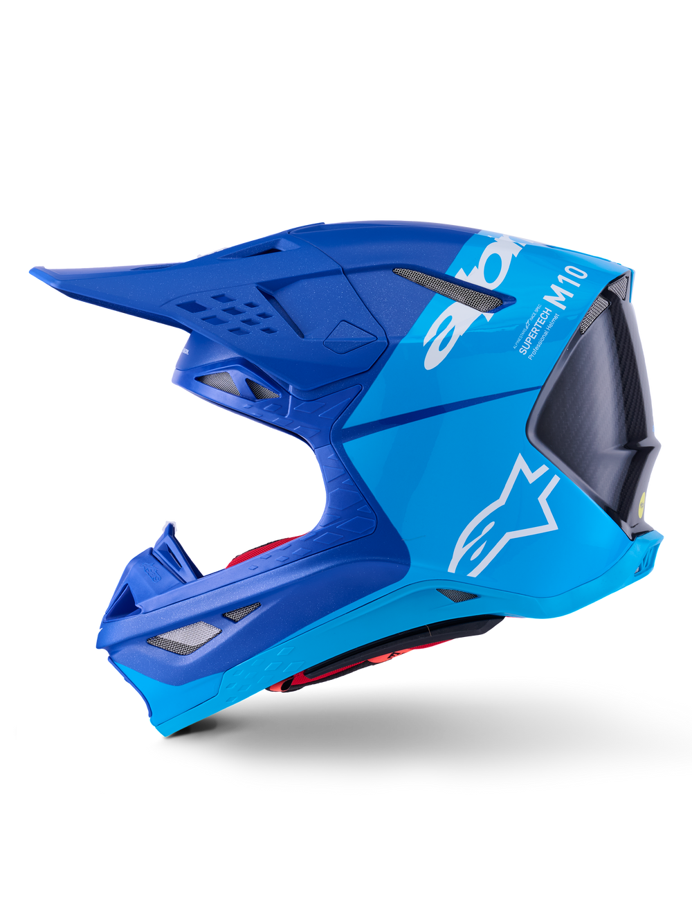 SUPERTECH S-M10 FLOOD HELMET MET BLU/MD BLU/BLK CRB M&G LG