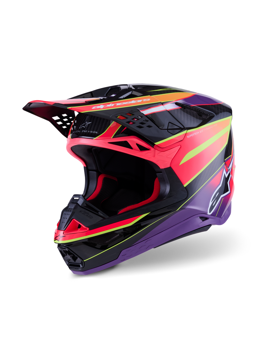 SUPERTECH S-M10 ERA HELMET PNK/VIOLET/YLW FLUO GLOSSY LG