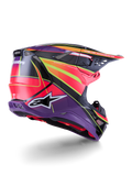 SUPERTECH S-M10 ERA HELMET PNK/VIOLET/YLW FLUO GLOSSY MD