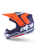 SM7 CORE HELMET ORNG/BLUE MATT LG