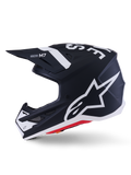 SM7 DASHER HELMET BLK/WHT MATT MD