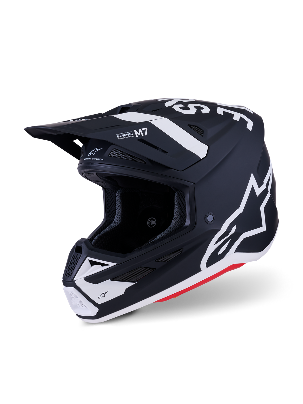 SM7 DASHER HELMET BLK/WHT MATT XL