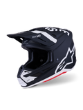 SM7 DASHER HELMET BLK/WHT MATT XS