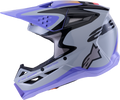 JETTSON SM3 HELMET GRY/PURP/BLK GLOSSY SM