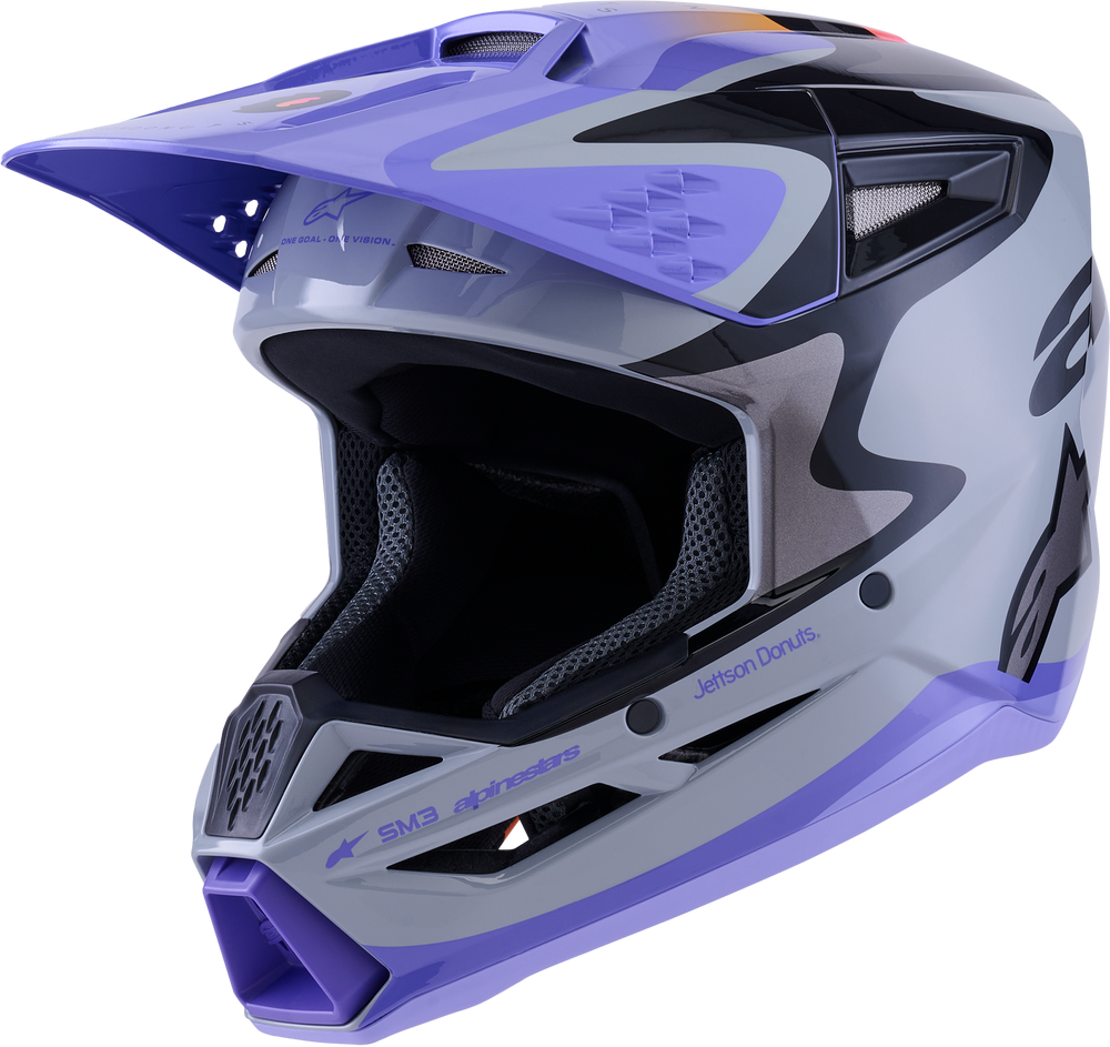 JETTSON SM3 YOUTH HELMET GRY/PURP/BLK GLOSSY YL