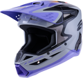JETTSON SM3 YOUTH HELMET GRY/PURP/BLK GLOSSY YL