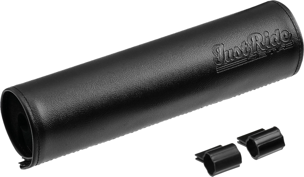 HANDLEBAR BAR PAD LEATHER 200MM BLACK