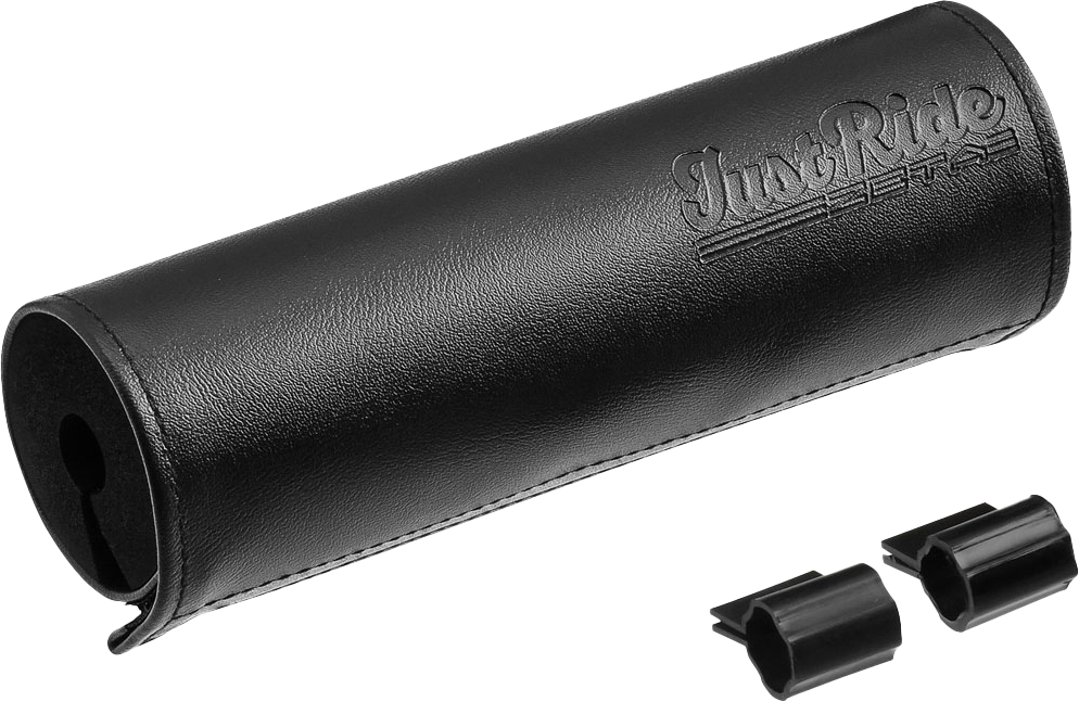 HANDLEBAR BAR PAD LEATHER 165MM BLACK