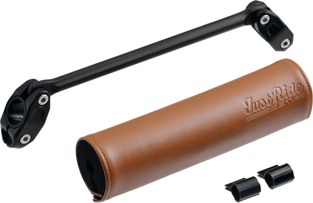 HANDLEBAR BAR PAD SET 200MM BROWN PAD W/220MM BRACE
