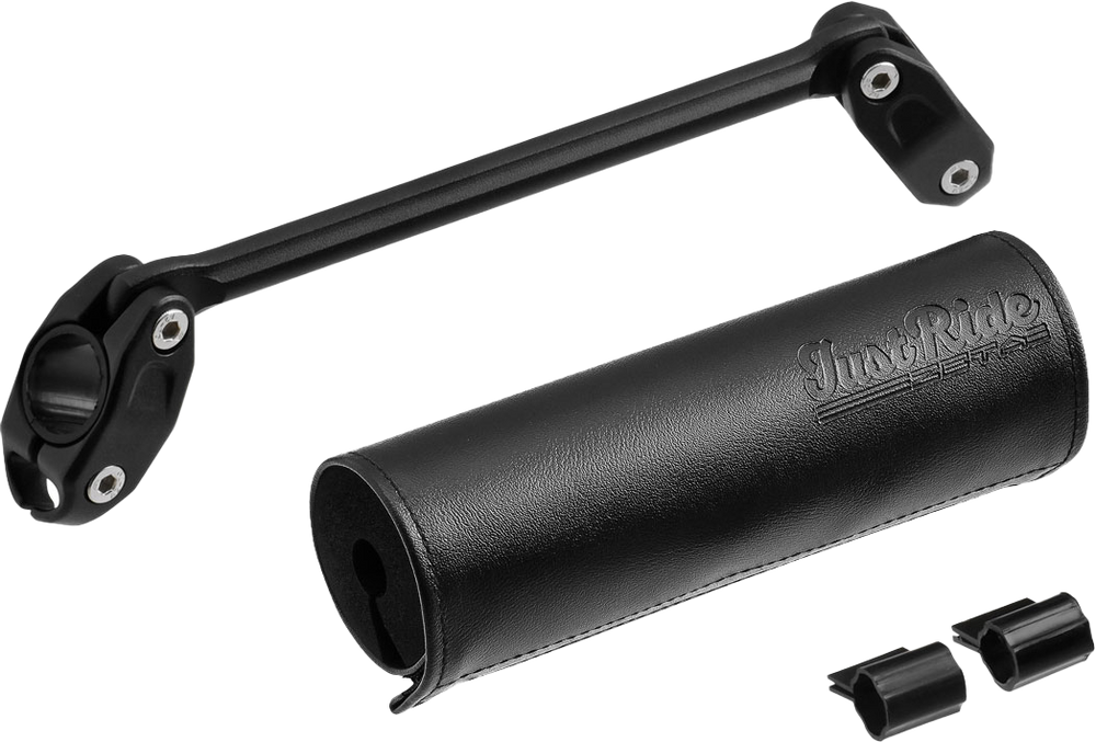 HANDLEBAR BAR PAD SET 165MM BLACK PAD W/185MM BRACE