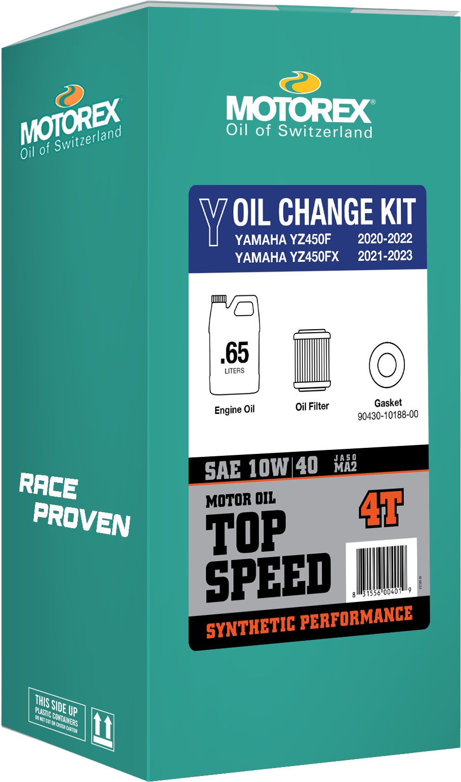 TOP SPEED OIL CHANGE KIT 0.65L 10W/40 YAM