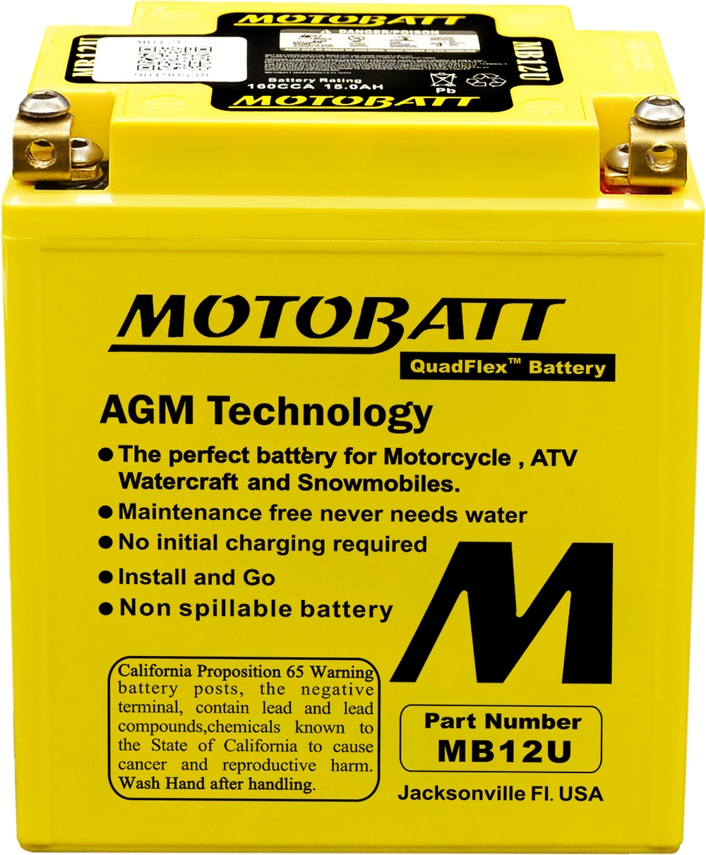 BATTERY MB12U SEALED FACTORY ACTIVATED