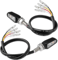701 LED TURN SIGNALS W/TAILLIGHT BLK W/CLR LENS PR