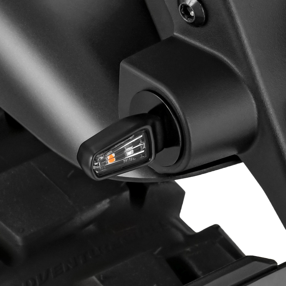 701 LED TURN SIGNALS W/TAILLIGHT BLK W/CLR LENS PR