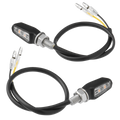 701 LED TURN SIGNALS BLACK W/CLEAR LENS PR