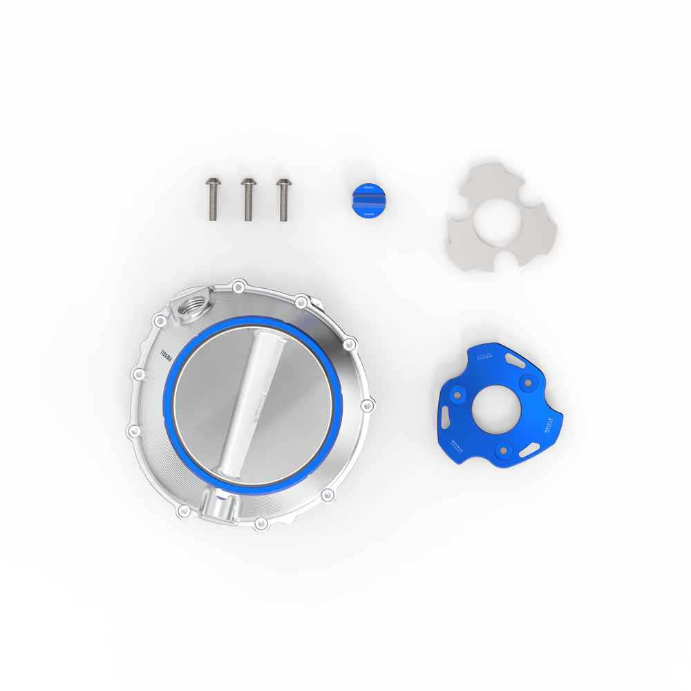 CLUTCH COVER SILVER/BLUE BMW
