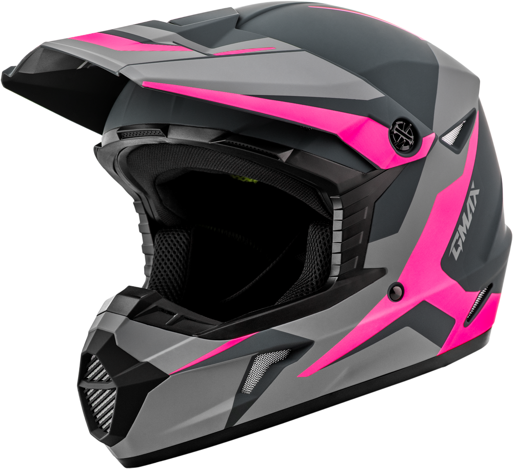 YOUTH MX-46Y CYCLUS HELMET MATTE GREY/PINK YM