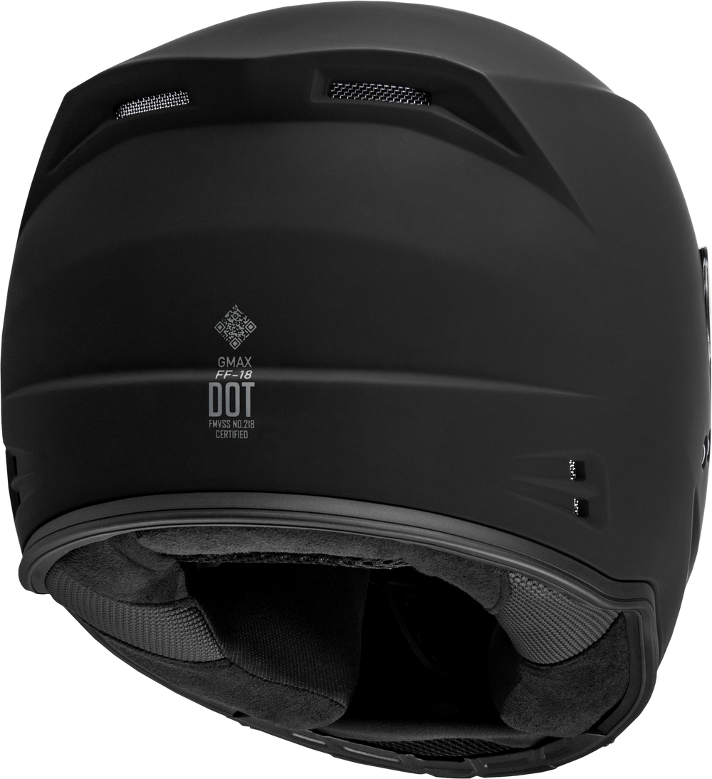FF-18 SOLID HELMETS MATTE BLACK SM