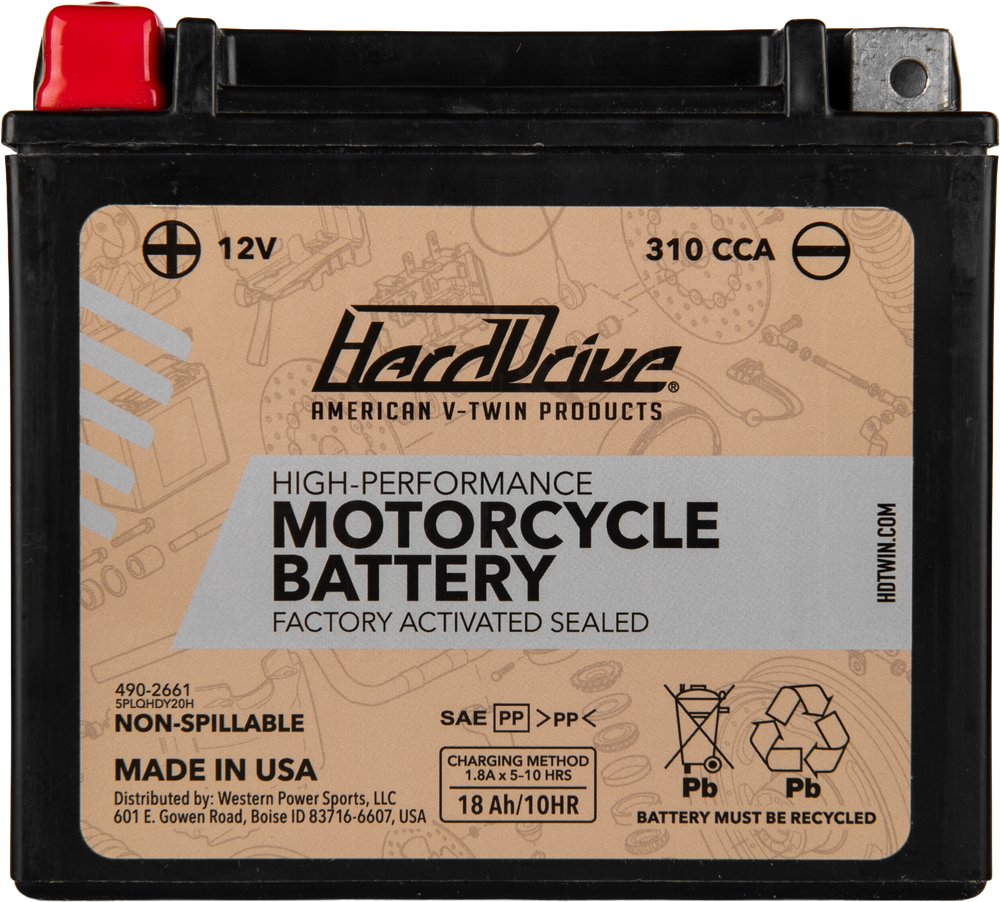 HIGH PERFORM  BATTERY YTX20H CCA 310