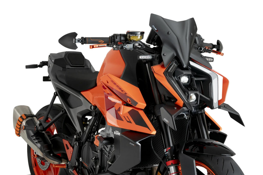 DOWNFORCE FRONT SPOILER MATT BLACK KTM
