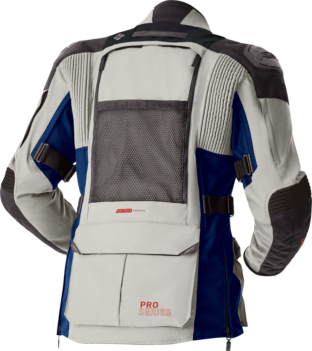 WOMENS PS ADVENTURE D3O JACKET SIL/BLU TEXTILE MD
