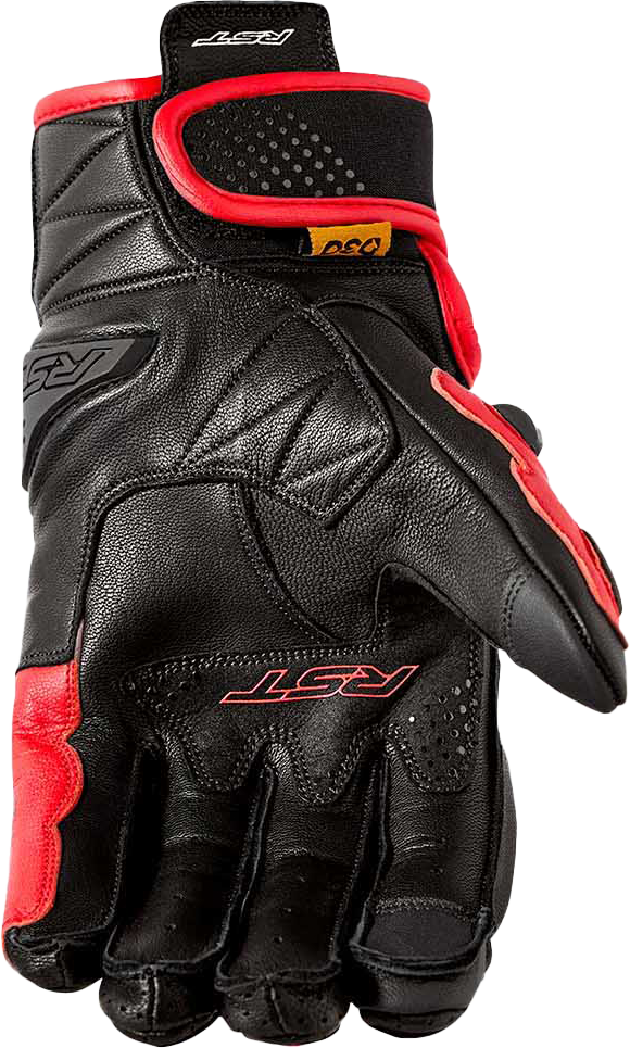 FREESTYLE 3 D3O GLOVE BLACK/RED LEATHER MD