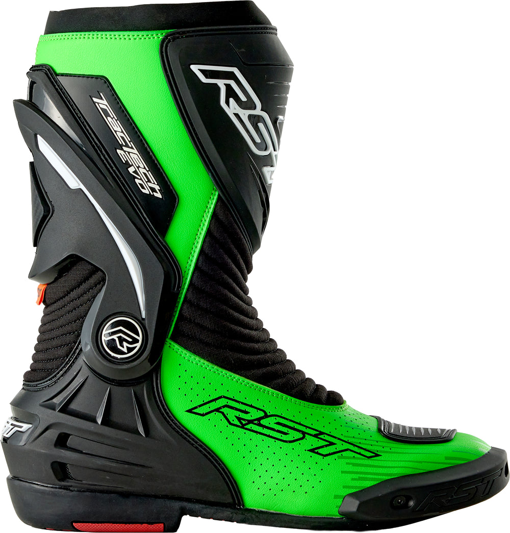 TRACTECH EVO D3O BOOT BLACK/FLO GREEN 12