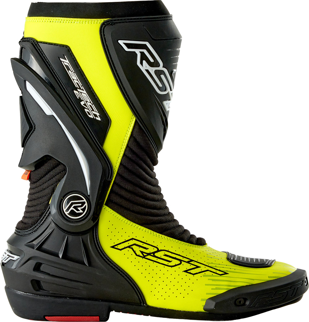 TRACTECH EVO D3O BOOT BLACK/FLO YELLOW 9