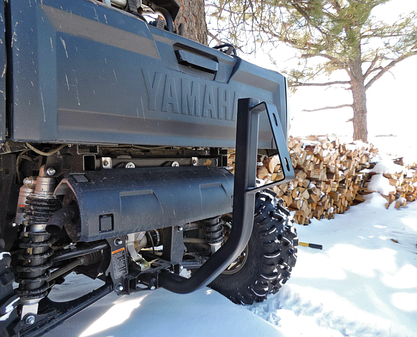 CURVED HITCH SPARE TIRE MOUNT
