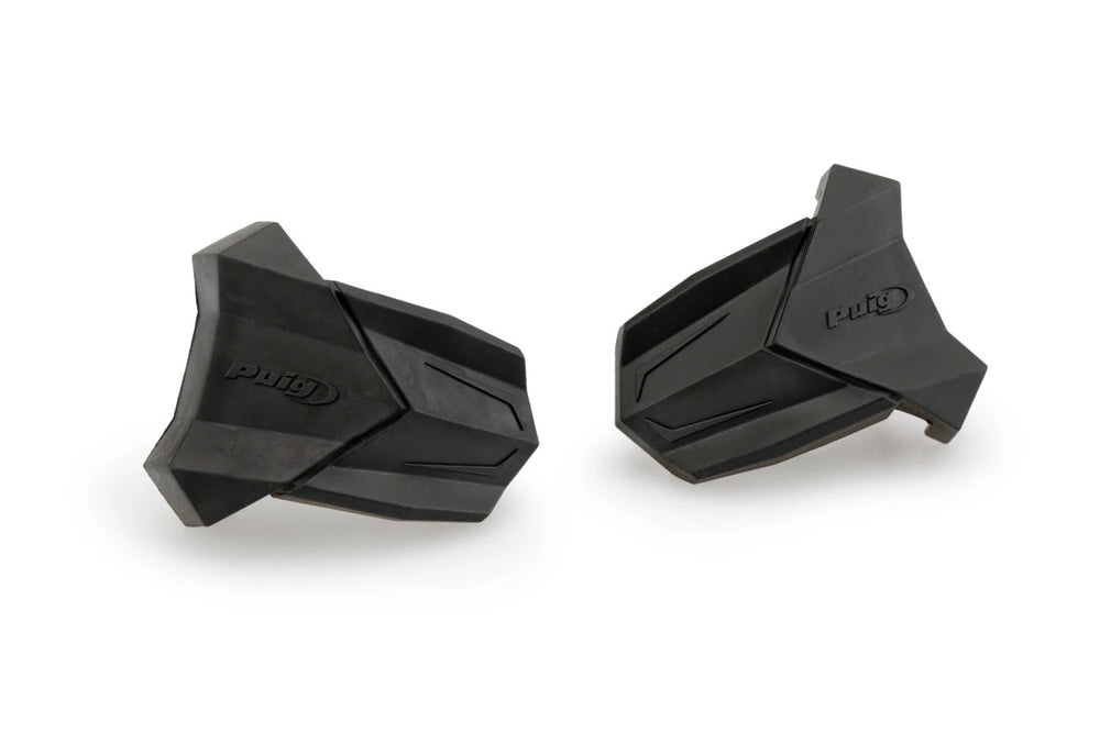 RUBBER END REPLACEMENT FRAME SLIDER R19 PAIR BLACK