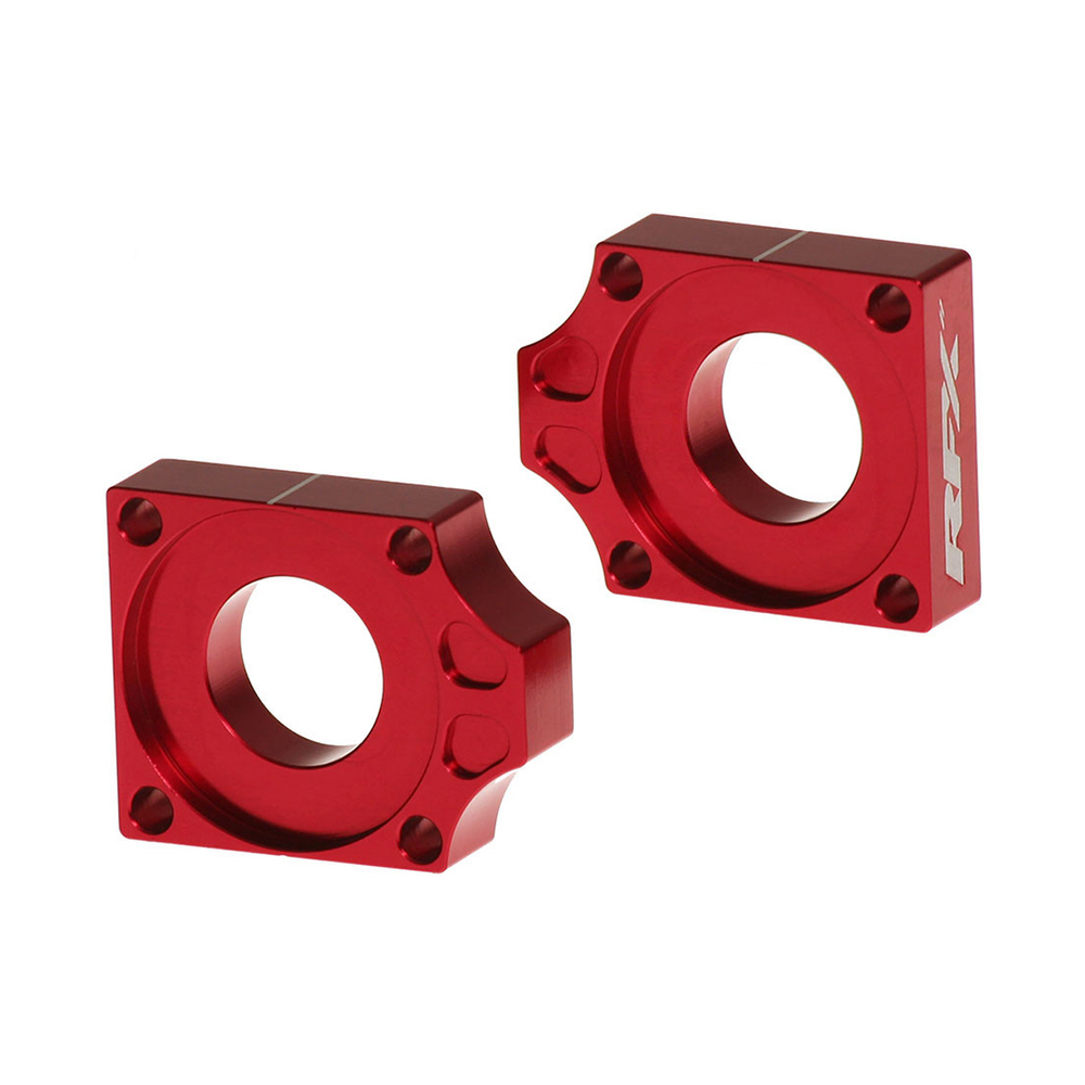 REAR AXLE BLOCKS RED GAS/KTM/HUSQ