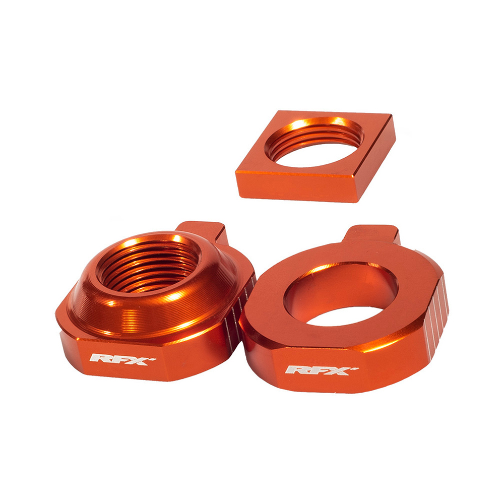 REAR AXLE BLOCKS ORANGE KTM/HUSQ/GAS