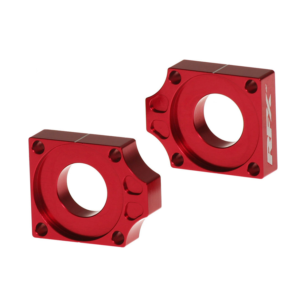 REAR AXLE BLOCKS RED GAS/KTM/HUSQ