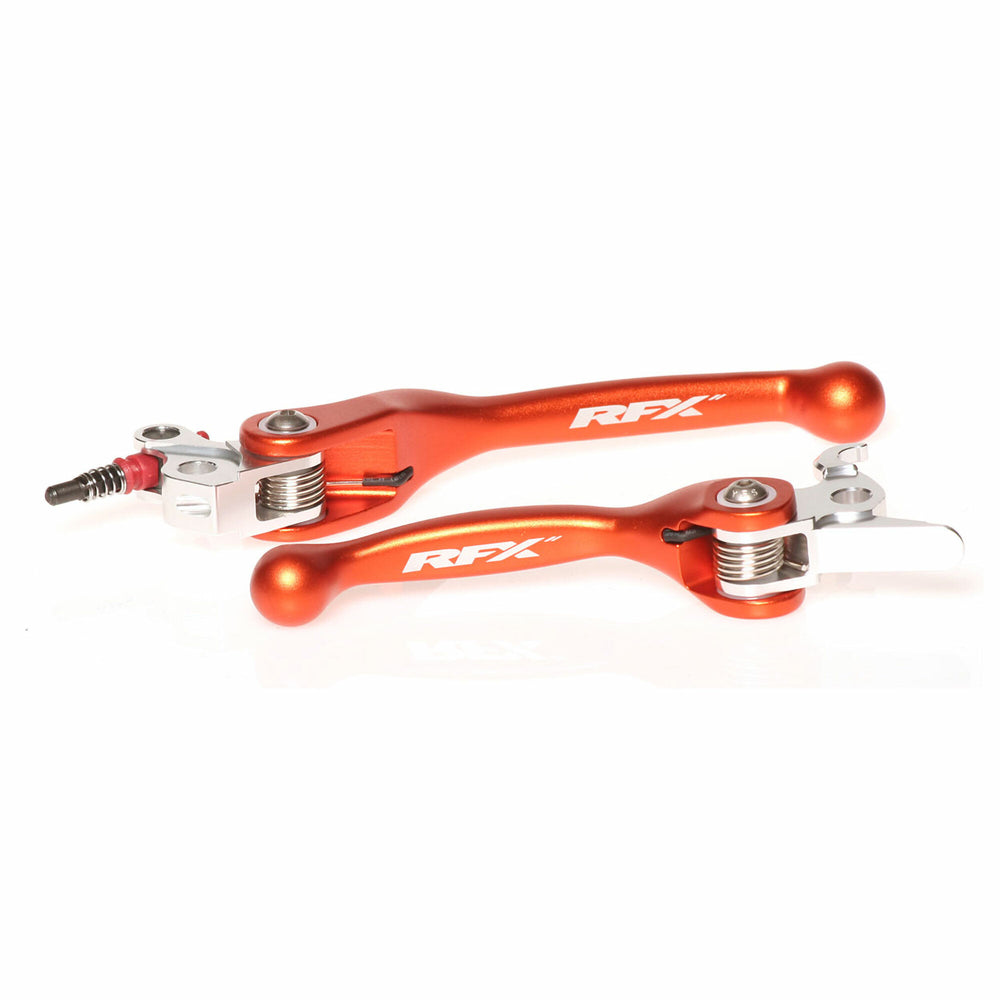FLEXIBLE LEVER SET ORANGE KTM BREMBO/MAGURA <08