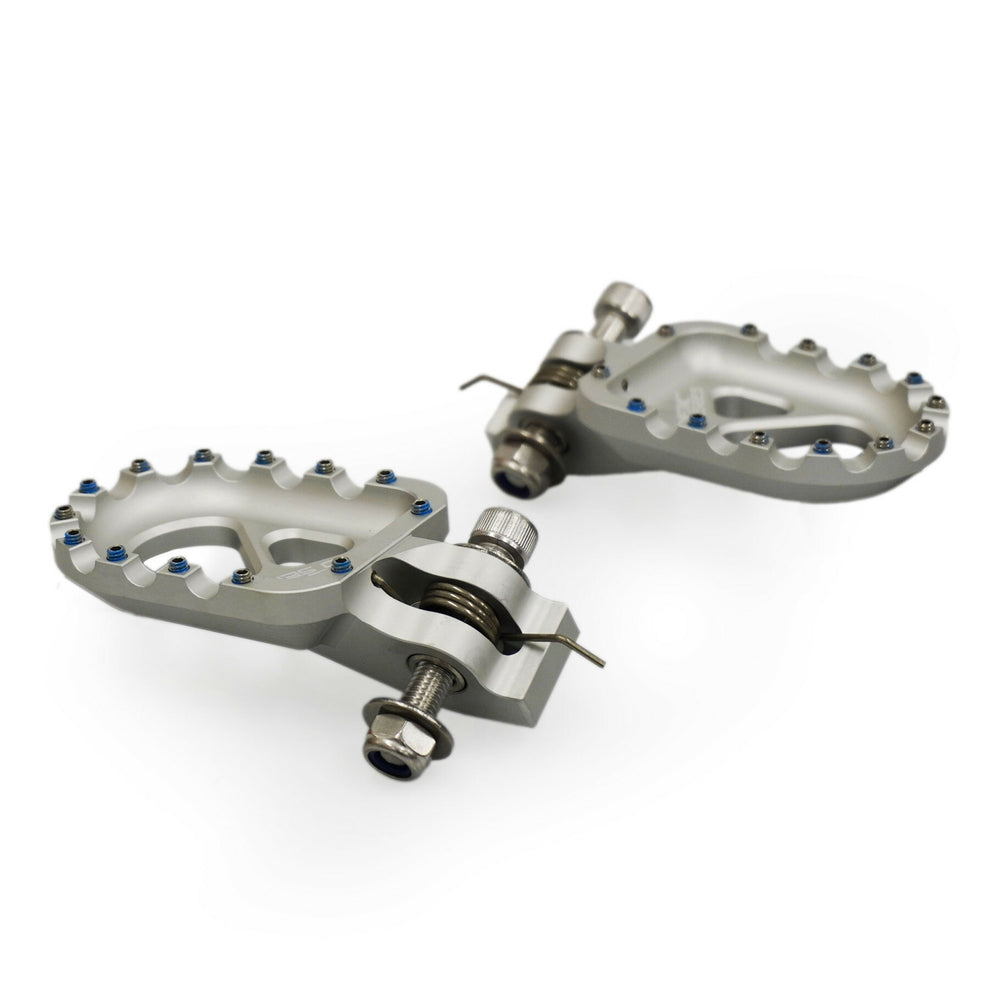 TRIALS FOOTPEGS SILVER GAS/BETA/SHERCO