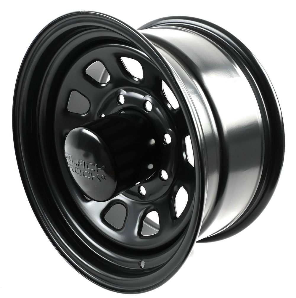 942 TYPE D 16X8 BLK 8/6.5 STL UNIVERSAL