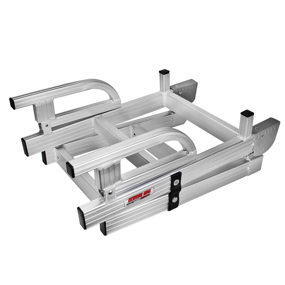 ALUMINUM 4STEP COMPACT FOLDING PONTOON BOARDING LADDER