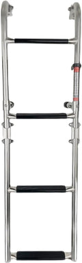 ALUMINUM 4STEP COMPACT FOLDING PONTOON BOARDING LADDER